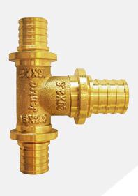 Тройник с увеличенным боковым проходом