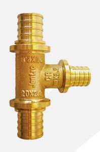 Тройник с уменьшенным боковым проходом